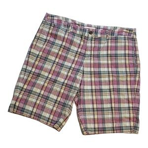 Merona Red and Blue Bermuda Shorts for Casual Summer Style